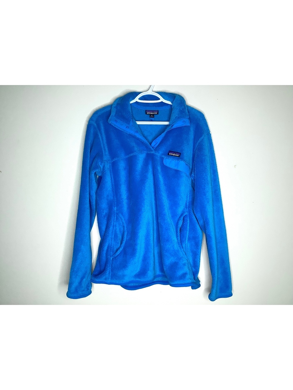 Womenās Patagonia Re-Tool Snap-T Blue Fleece Pullover Size XL